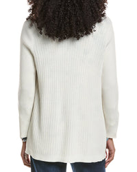 Anne Klein Ribbed Front Cardigan