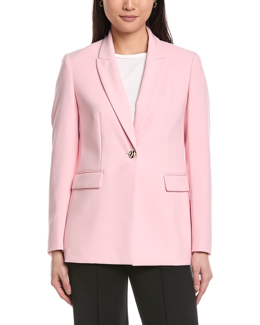 Anne Klein One-Button Peak Lapel Jacket