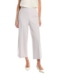 Anne Klein High Rise Pull-On Wide Leg Crop Pant