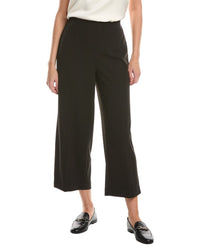 Anne Klein High Rise Pull-On Wide Leg Crop Pant