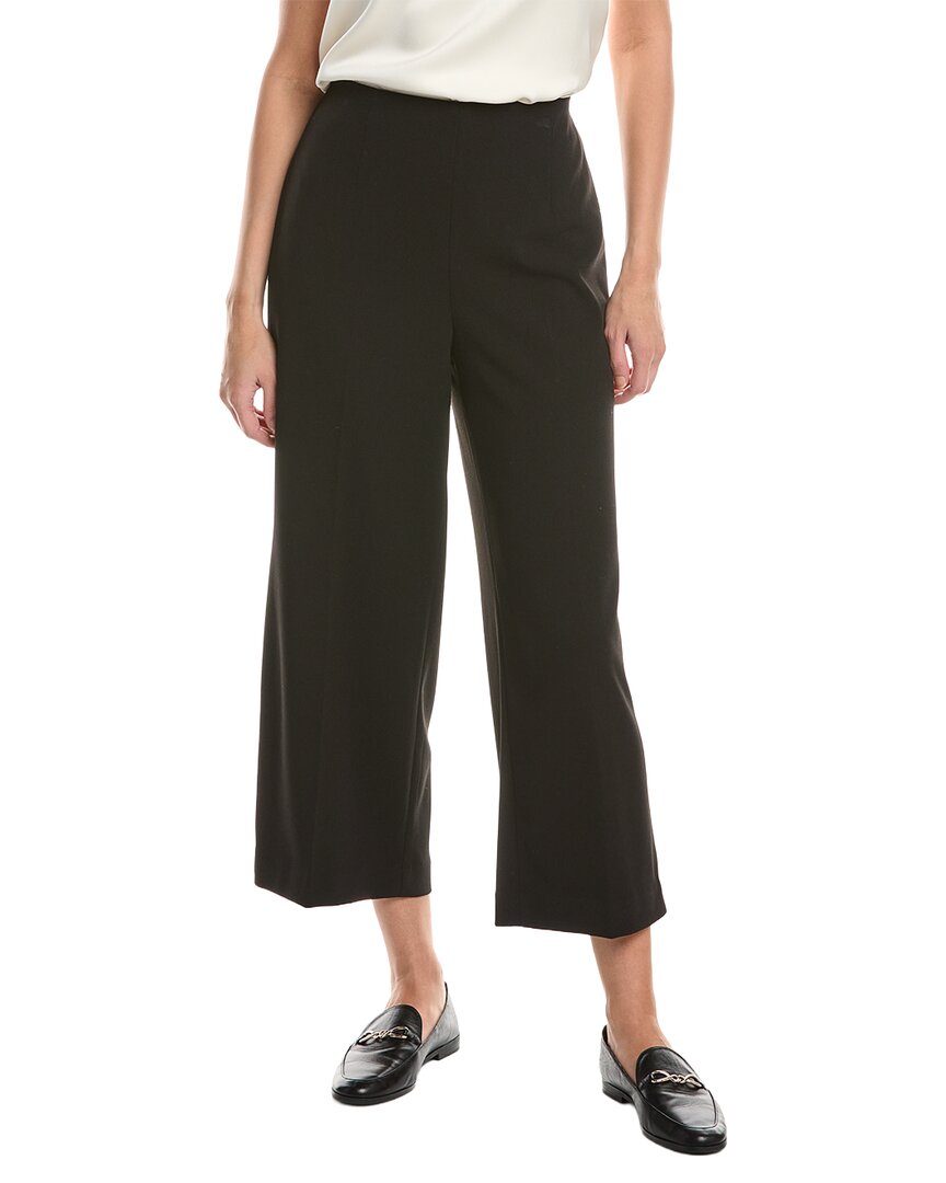 Anne Klein High Rise Pull-On Wide Leg Crop Pant