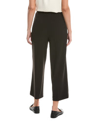 Anne Klein High Rise Pull-On Wide Leg Crop Pant