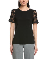 Anne Klein Mixed Media Top