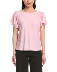 Anne Klein Cascade Flutter Sleeve Top