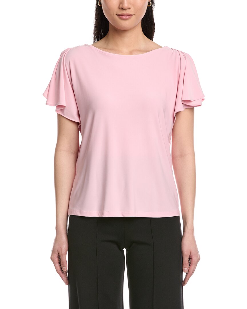 Anne Klein Cascade Flutter Sleeve Top