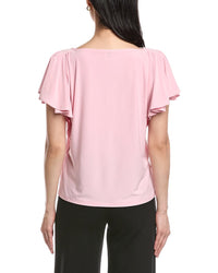 Anne Klein Cascade Flutter Sleeve Top
