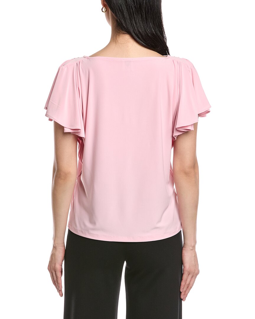 Anne Klein Cascade Flutter Sleeve Top