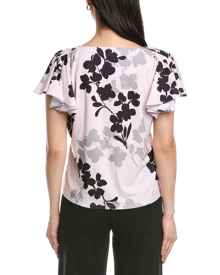 Anne Klein Cascade Flutter Sleeve Top