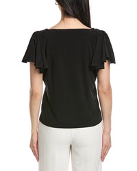 Anne Klein Cascade Flutter Sleeve Top