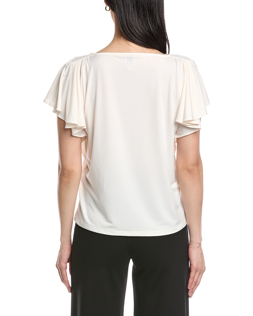 Anne Klein Cascade Flutter Sleeve Top