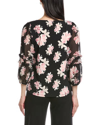 Anne Klein Ruffle Puff Sleeve Top