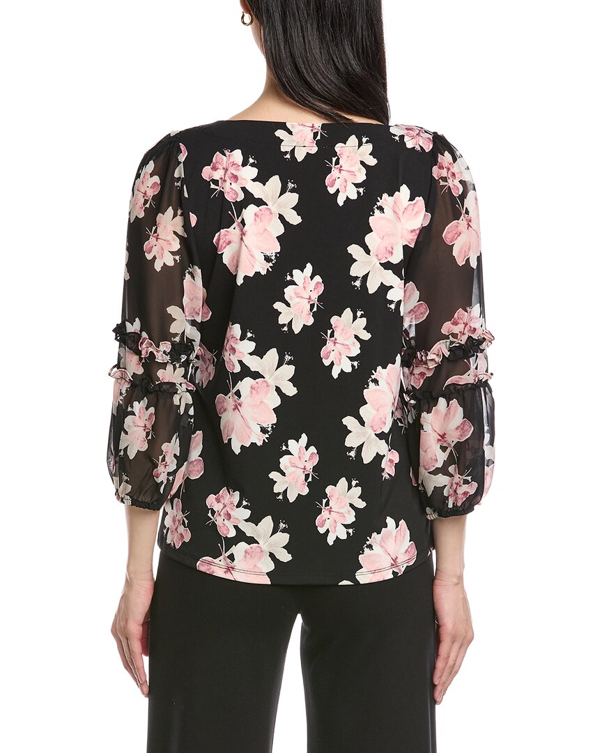 Anne Klein Ruffle Puff Sleeve Top