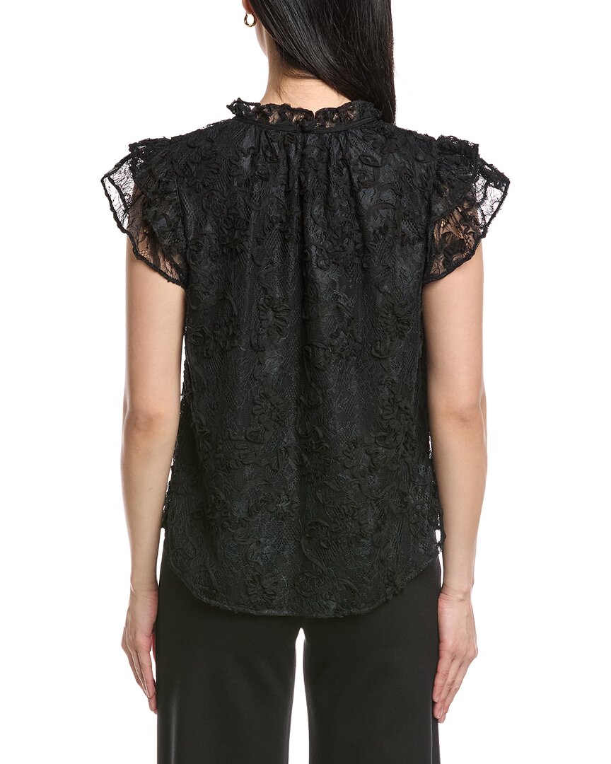 Anne Klein Ruffle Sleeve Tie Blouse