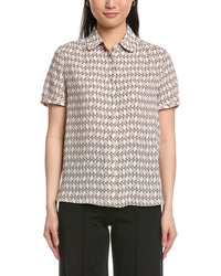 Anne Klein Button Front Blouse