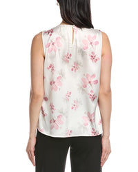 Anne Klein Pleated Neck Blouse