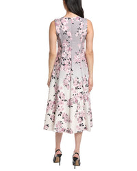 Anne Klein Printed Scuba Midi Dress