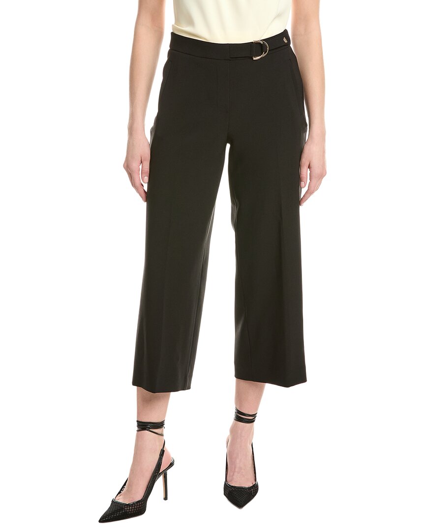 Anne Klein Pull-On Extended Tab Wide Leg Crop Pant