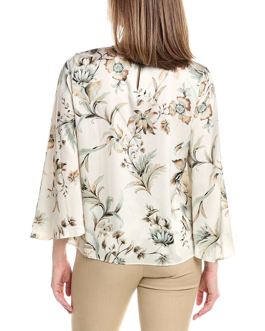 Anne Klein Keyhole Front Blouse