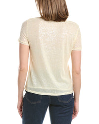 Anne Klein Banded Sequin T-Shirt