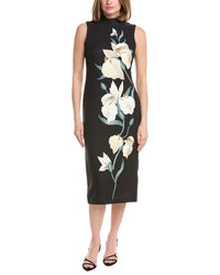 Anne Klein Sleeveless Mock Neck Midi Dress