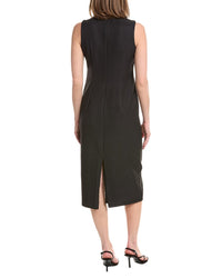Anne Klein Sleeveless Mock Neck Midi Dress