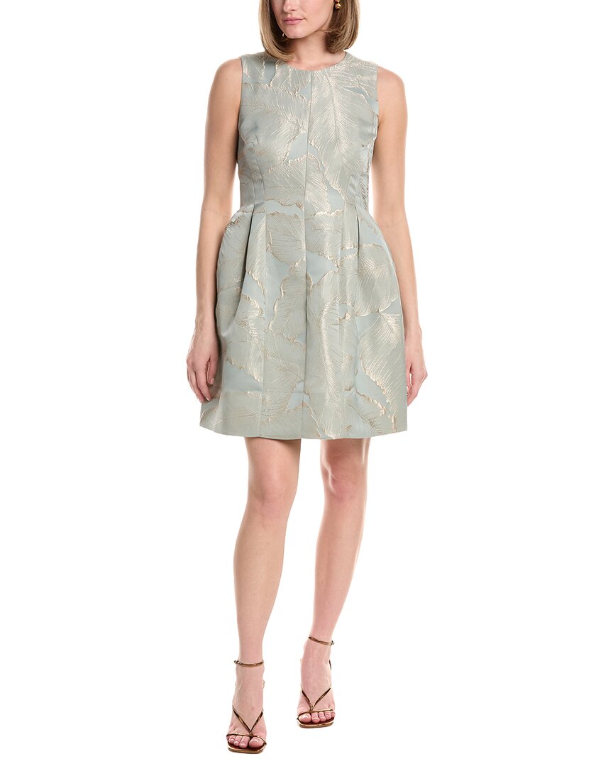 Anne Klein Seamed Jacquard A-Line Dress