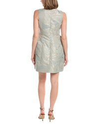 Anne Klein Seamed Jacquard A-Line Dress