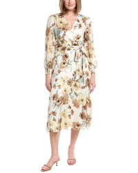 Anne Klein Balloon Sleeves Midi Dress