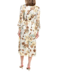 Anne Klein Balloon Sleeves Midi Dress