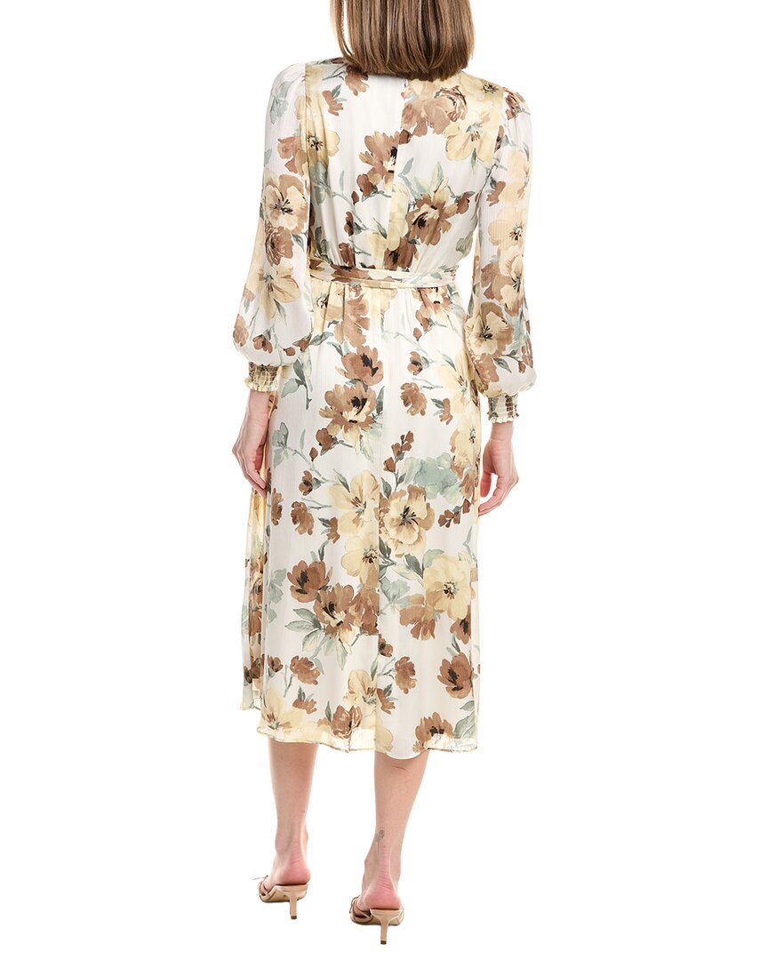 Anne Klein Balloon Sleeves Midi Dress