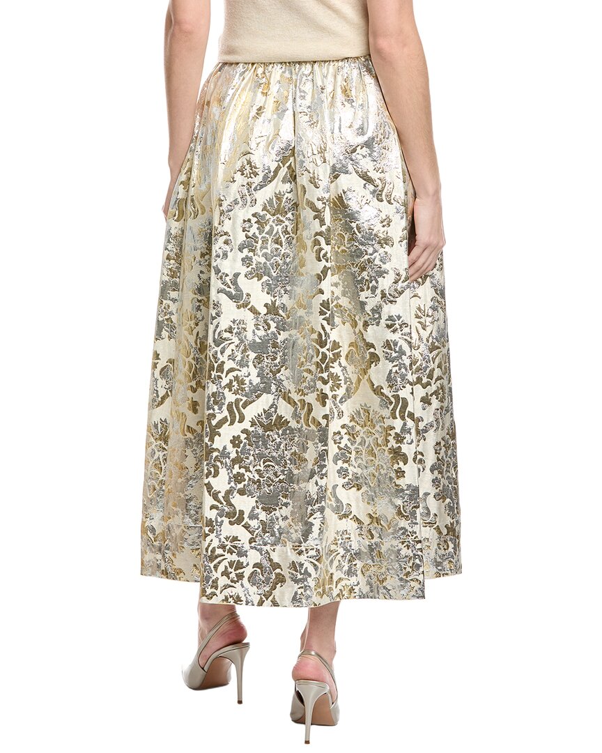 Lafayette 148 New York Silk-Blend A-Line Skirt