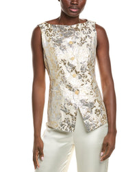 Lafayette 148 New York Silk-Blend Cutaway Vest