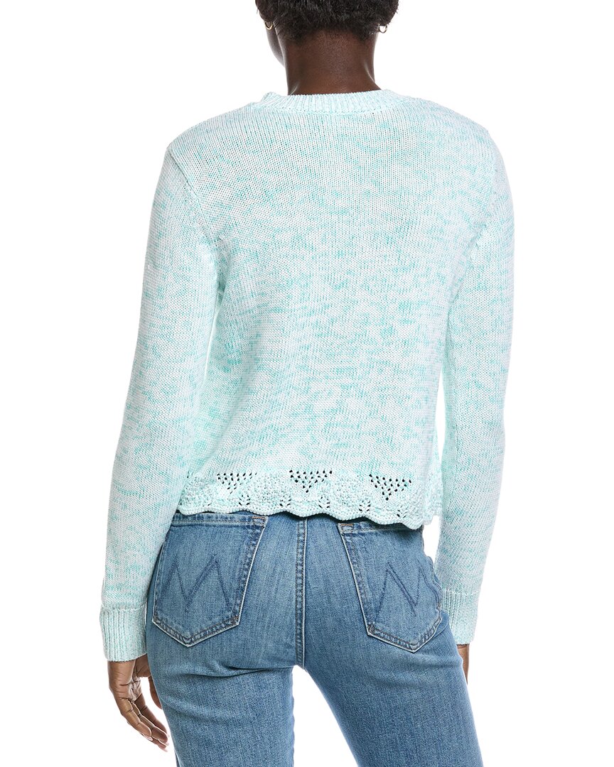 Autumn Cashmere Tweed Pointelle Sweater