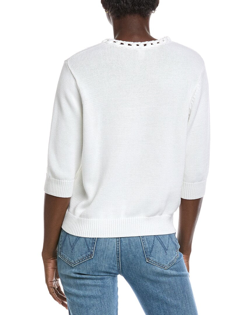 Autumn Cashmere Crocheted Sweater