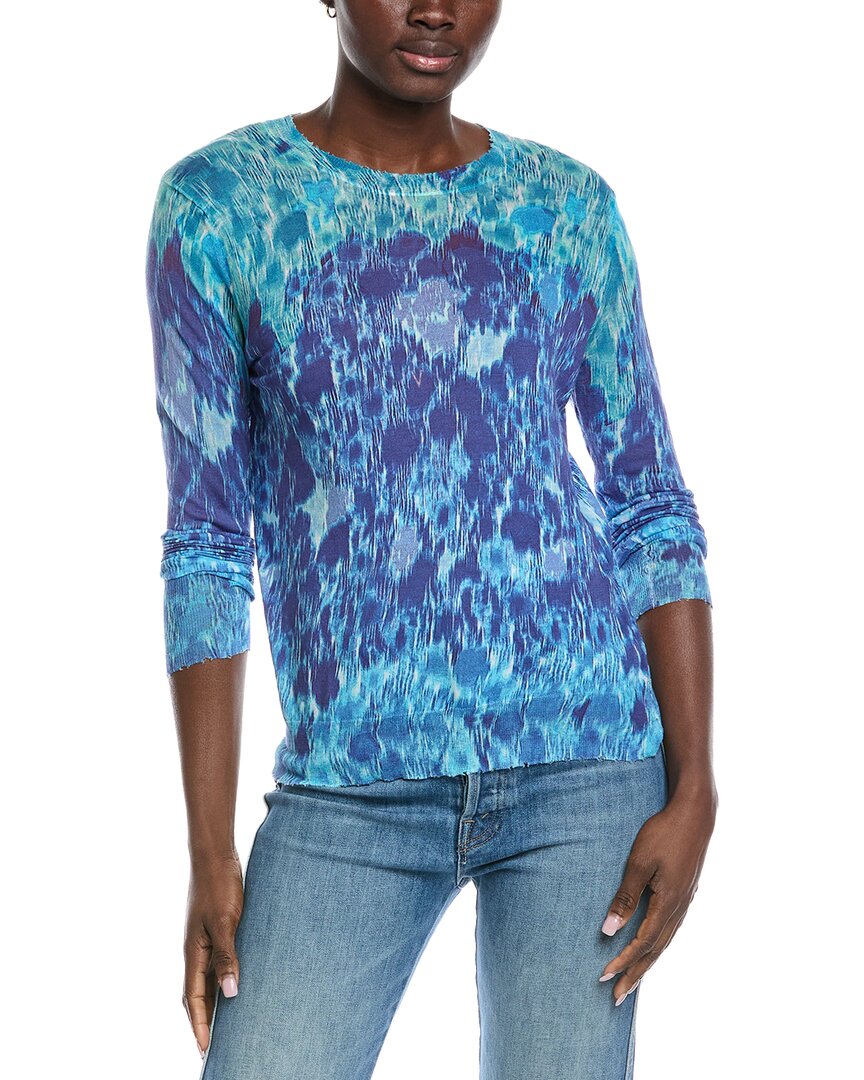Autumn Cashmere Gradient Distressed Top