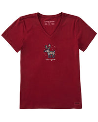 Life Is Good® Crusher V-Neck T-Shirt