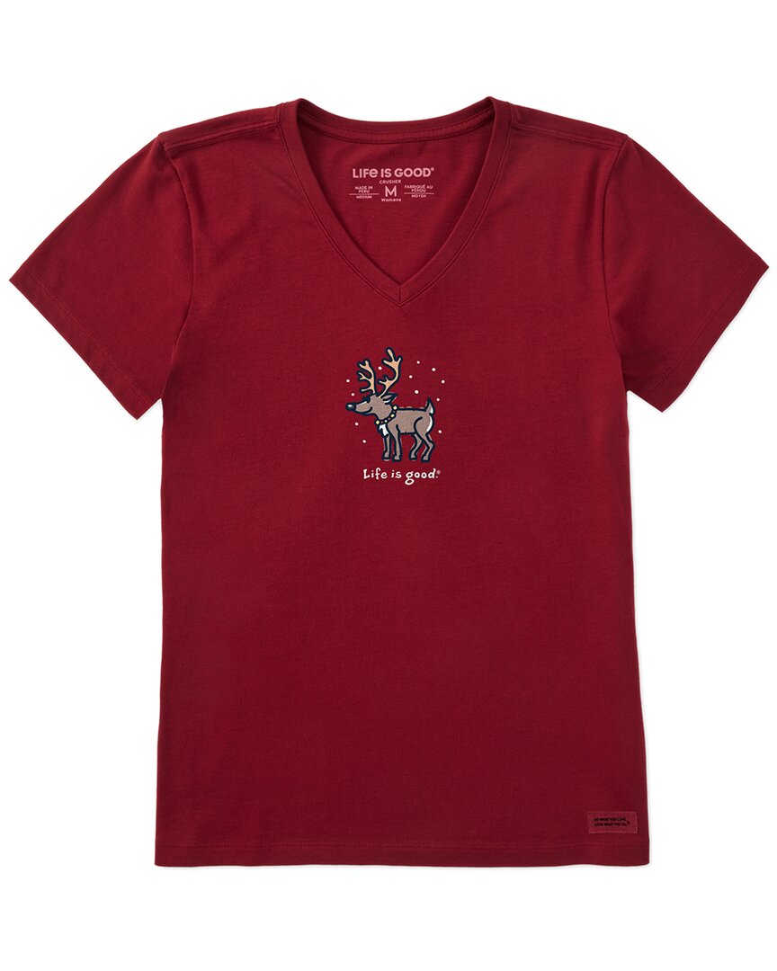 Life Is Good® Crusher V-Neck T-Shirt
