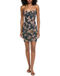 L'agence Bray Shirred Mini Dress