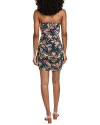 L'agence Bray Shirred Mini Dress
