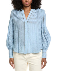 L'agence Kiera Ladder Trim Blouse