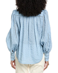 L'agence Kiera Ladder Trim Blouse
