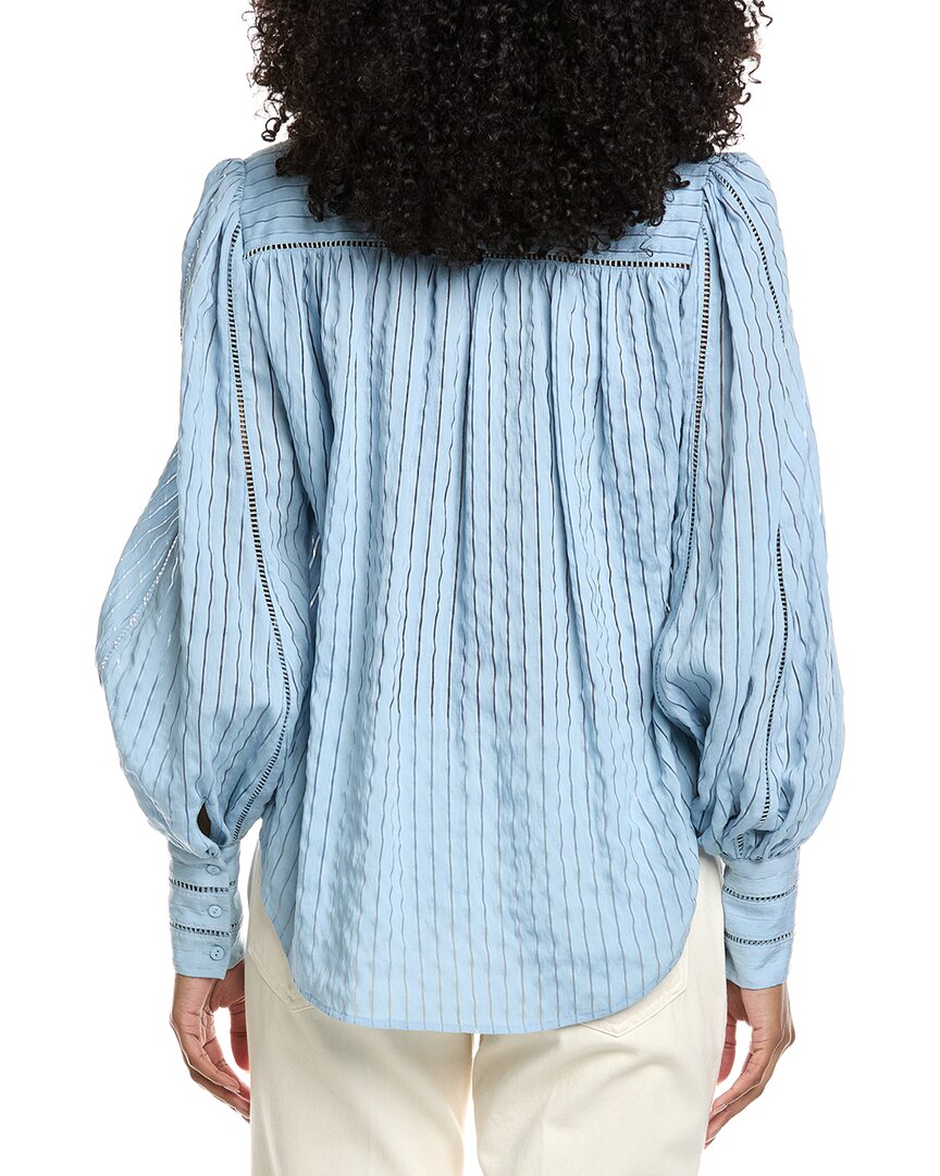 L'agence Kiera Ladder Trim Blouse