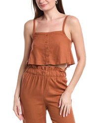 Weworewhat Linen-Blend Trapeze Tank