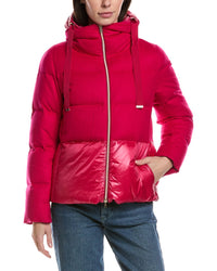 Herno Silk & Cashmere-Blend Down Coat