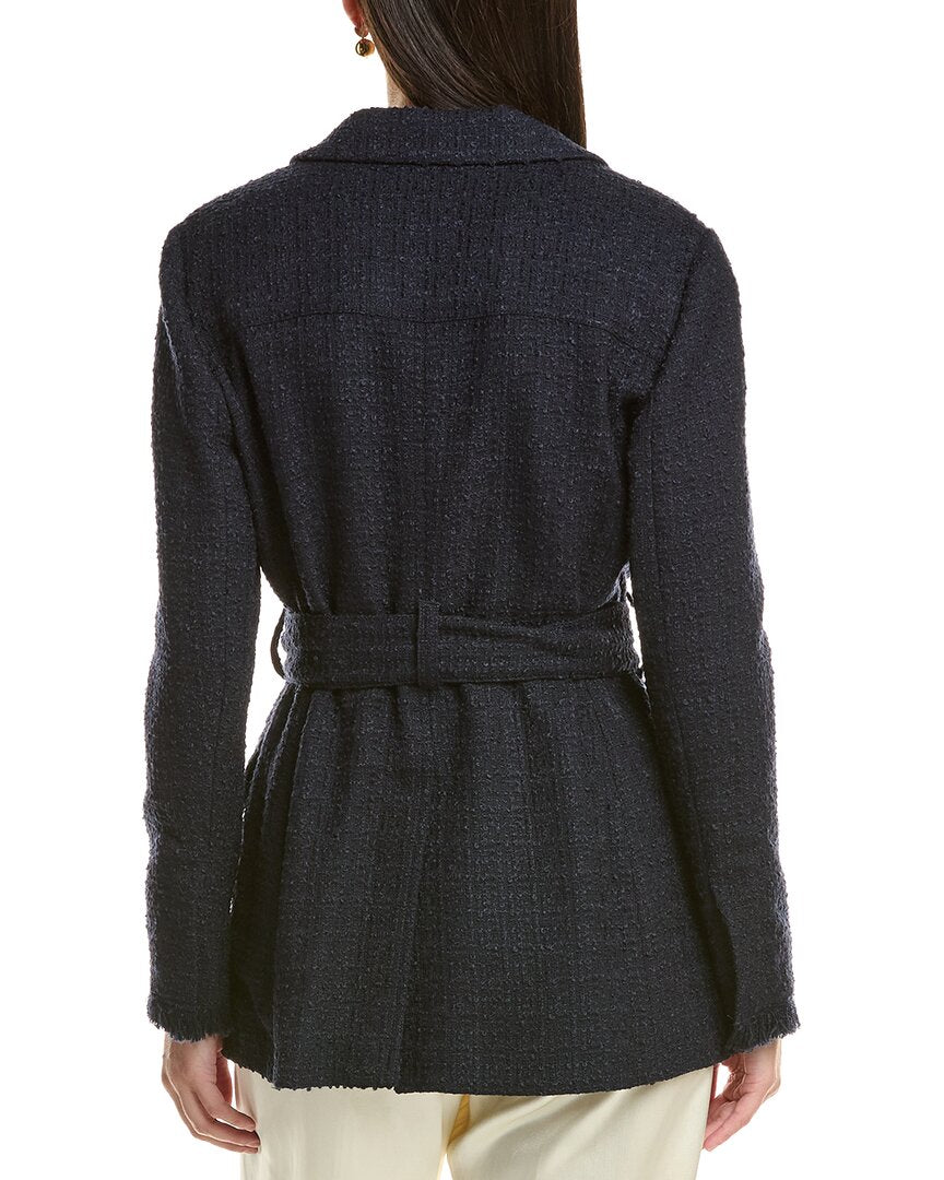 Oscar de la Renta Oscar De La Renta Silk-Lined Wool-Blend Tweed Jacket