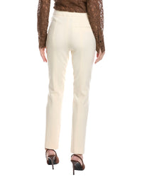 Oscar De La Renta Long Wool-Blend Skinny Pant