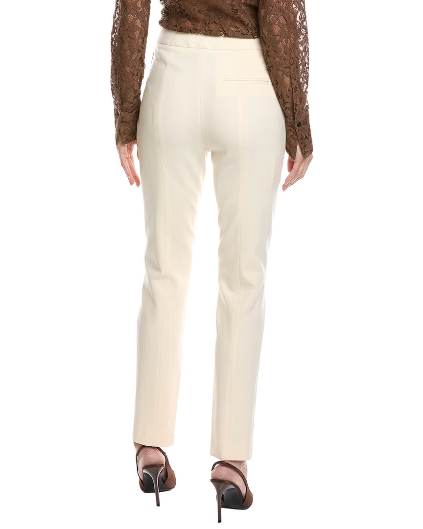 Oscar De La Renta Long Wool-Blend Skinny Pant