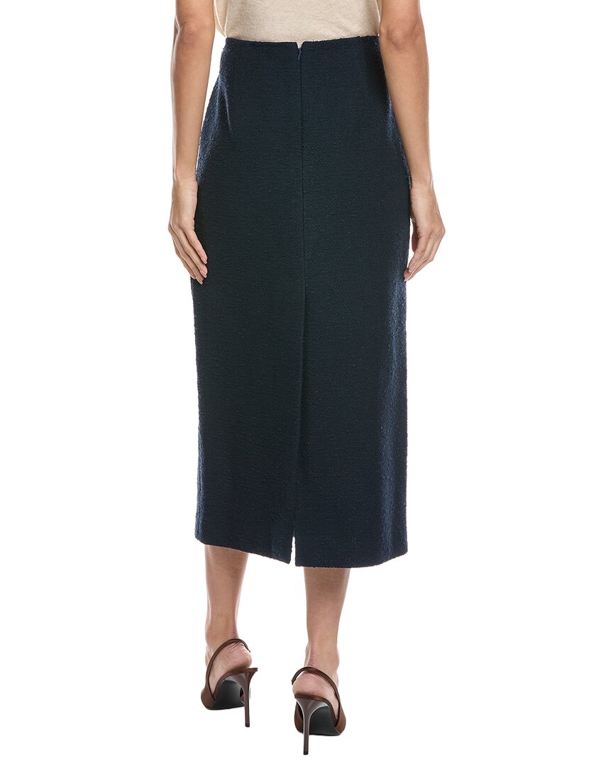 Oscar De La Renta Tweed Silk-Lined Wool-Blend Skirt