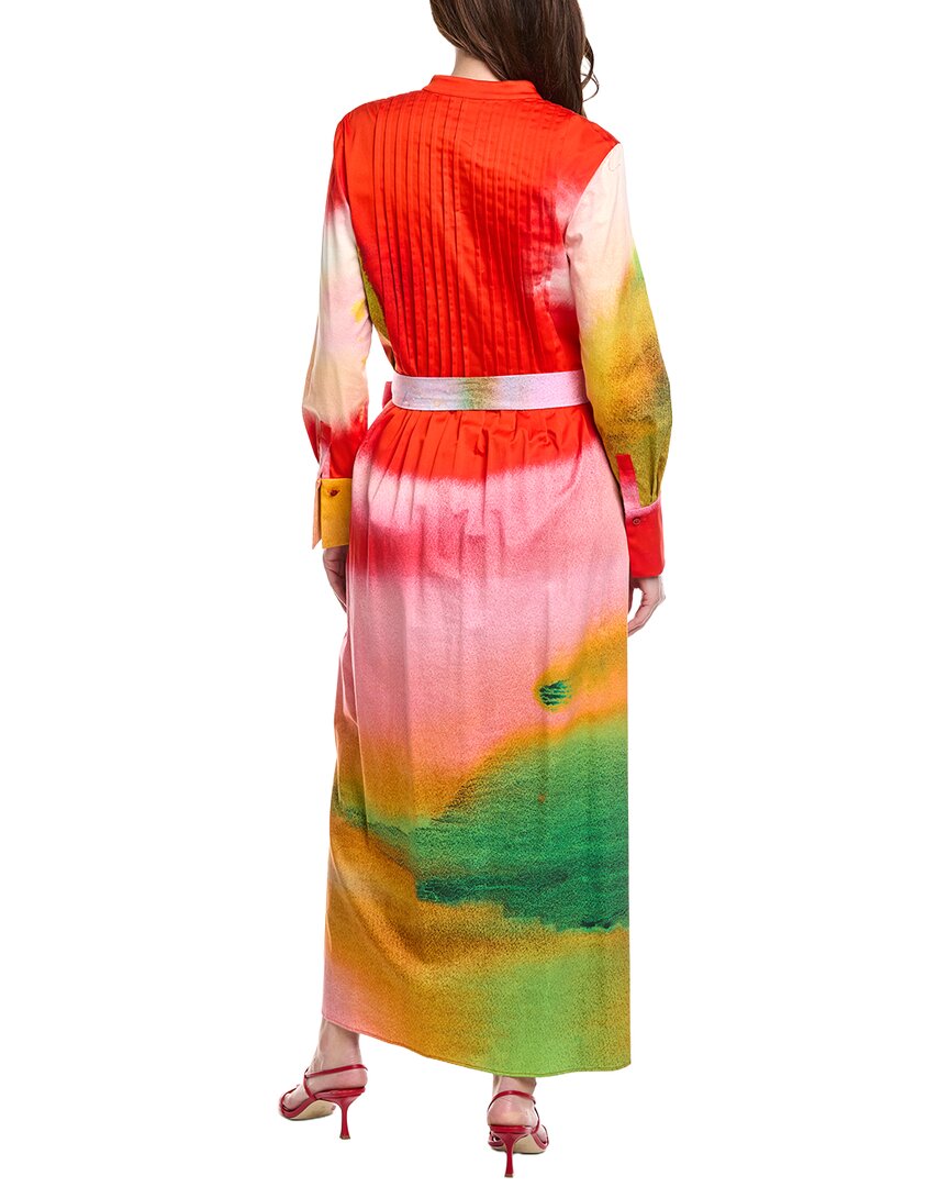 Oscar De La Renta Abstract Maxi Dress