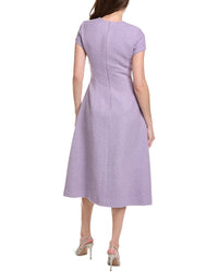 Oscar De La Renta Tweed Silk & Wool-Blend Midi Dress